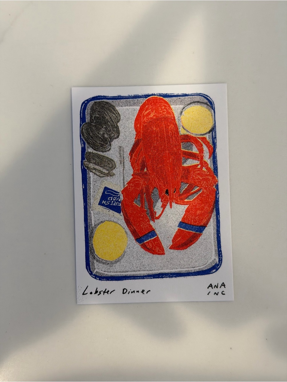 Ana Inciardi Lobster Dinner Mini Print